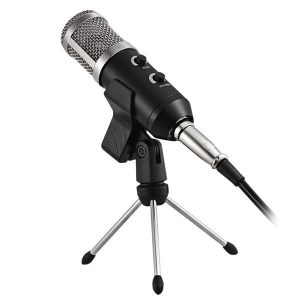 Haiki HK-100 3.5Mm Masaüstü Kondenser Stüdyo Podcast Yayıncı Mikrofonu 3 Metre Kablolu - Image 1