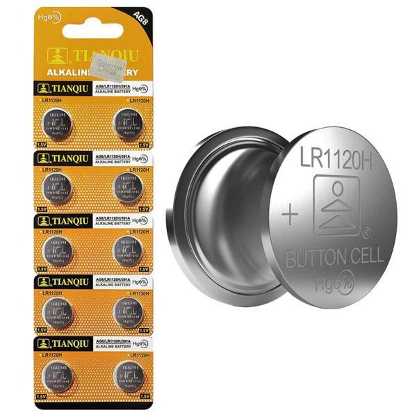 Tianqiu AG-8 Alkalin LR1120H Düğme Pil 10'lu Paket Lr1120 - Image 1
