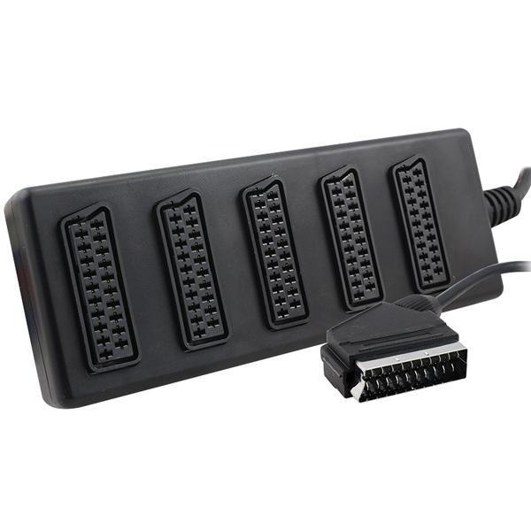 1 ERKEK - 5 DİŞİ 5Lİ SİYAH SCART DAĞITICI - Image 1