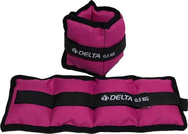 Delta 0,5 Kg x 2 Adet Toplam 1 Kg El Ayak Bilek Kas Güçlendirici Ağırlık Seti Kum Ağırlık Torbası - Image 1