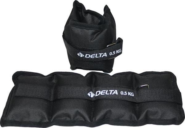Delta 0,5 Kg x 2 Adet Toplam 1 Kg El Ayak Bilek Kas Güçlendirici Ağırlık Seti Kum Ağırlık Torbası - Image 1