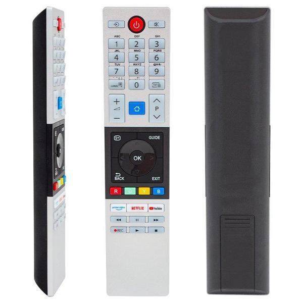 Ayt Toshiba Uyumlu CT-8543 CT-8533 Toshiba Netflix Prime Video Youtube Tv Tuşlu Lcd Led Tv Kumanda - Image 1