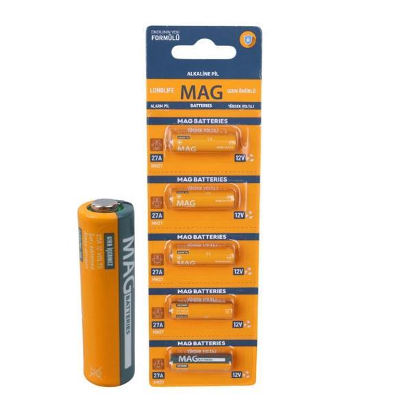 Mag Batteries MG-27 27A 12 Volt İnce Alarm Pili (5'Li Blister Paket) - Image 1