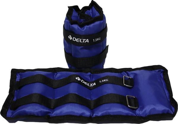 Delta 1,5 Kg x 2 Adet Toplam 3 Kg El Ayak Bilek Kas Güçlendirici Ağırlık Seti Kum Ağırlık Torbası - Image 1