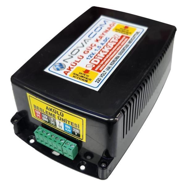 Novacom NVC-AKD Akıllı Kilit Akülü 12 Volt 1.5 Amper Güç Kaynağı - Image 1