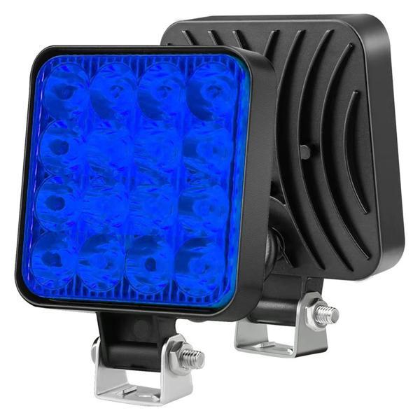 Powermaster PM-25309 SUV - Off Road - Motosiklet Farı Sis Lambası Mavi LED 12 Volt 48 Watt - Image 1
