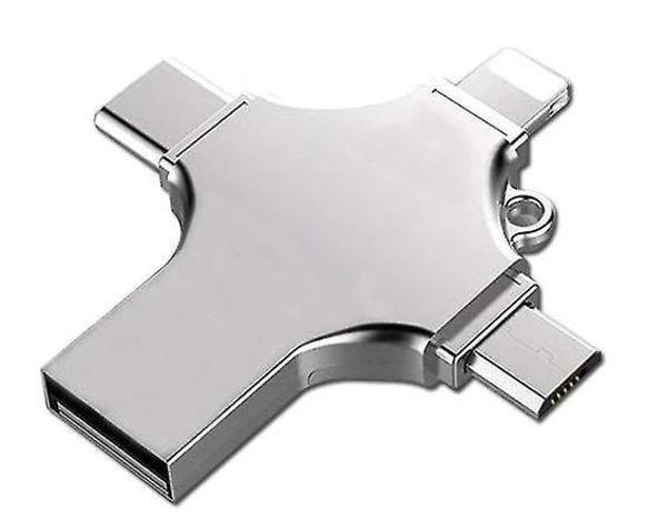 Faster FS-26602 4 IN 1 256Gb Flash Bellek (USB - TYPE-C - Micro USB - Lightning) - Image 1