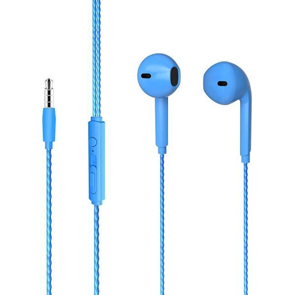 Lenovo Lecoo EH104BL 3.5 Mm Jacklı Kablolu Kulak İçi Mikrofonlu Kulaklık Mavi - Image 1