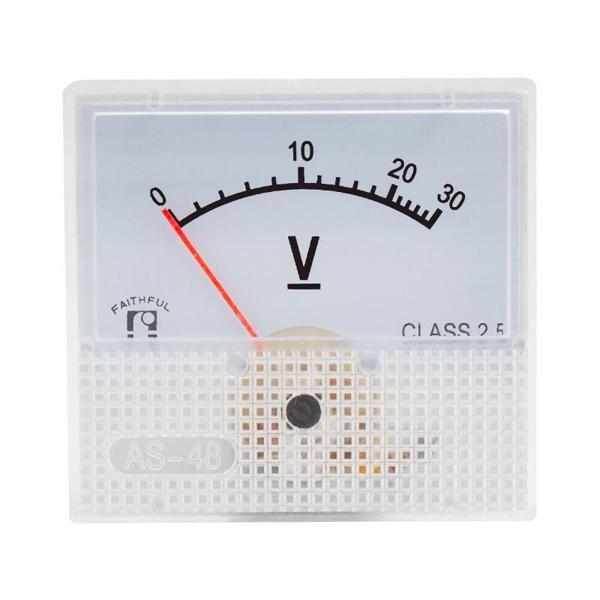 Ayt 0-30V DC Analog Voltaj Gösterge 45x48 Mm Volt Ölçer Voltaj Ölçüm Cihazı Analog IC-230A - Image 1