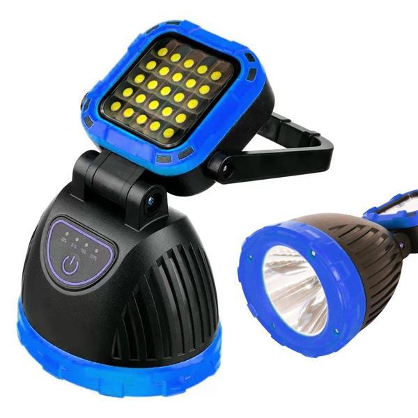 Powermaster PM-8033B 6 Modlu EL Feneri Ve Işıldak Acil Durum Lambası 25 Cob Ledli Solar Şarjlı - Image 1