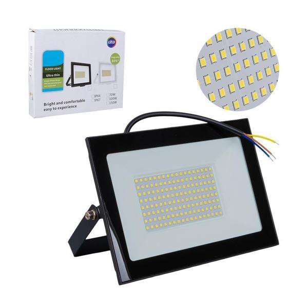 Powermaster PM-22572 100 Watt - 220 Volt 6500K IP66 150* Işık Açısı Siyah Slim Kasa Beyaz Led Projektör - Image 1