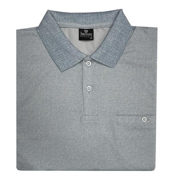 Herman Yakalı Klasik Fit Kısa Kol Erkek Tişört 7290 - Image 1