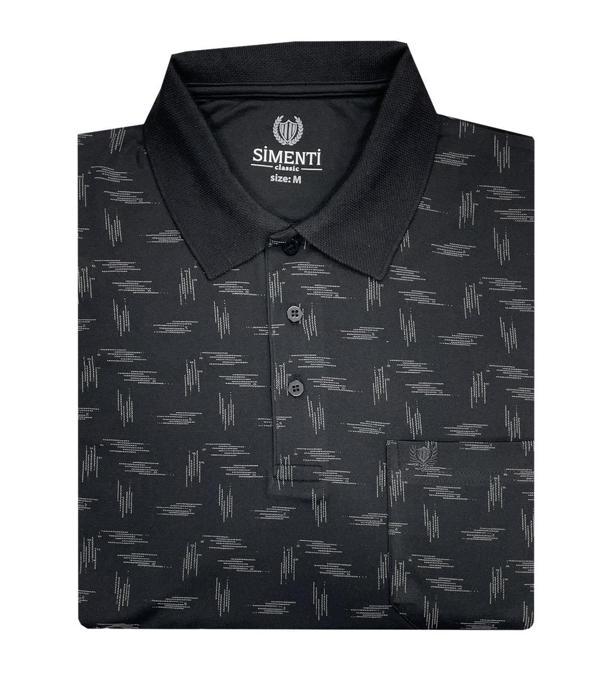 Simenti Yakalı Klasik Fit Kısa Kol Erkek Tişört 7286 - Image 1