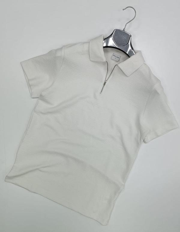 White Room Slim Fit Erkek Kısa Kol Polo Yaka Tshirt - 7275 - Image 1