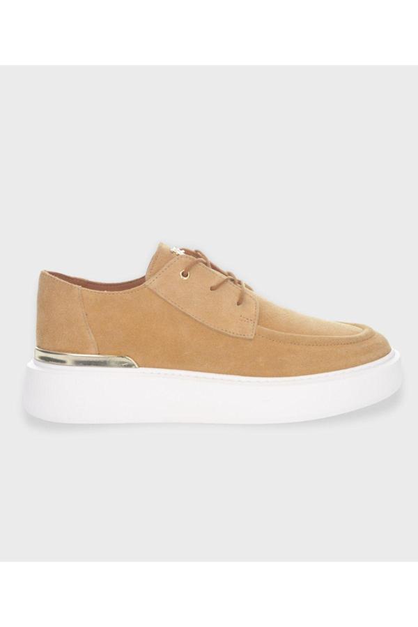 John Richardo Erkek Taba Hakiki Deri Sneaker - Image 1