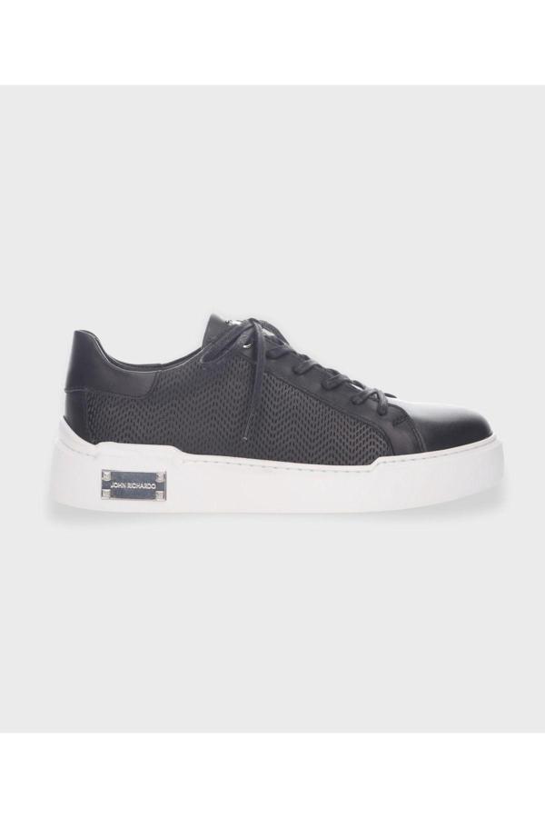 John Richardo Erkek Siyah Sneaker - Image 1