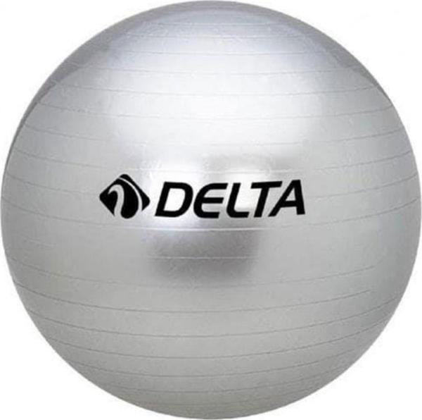 Delta 65 cm Dura-Strong Deluxe Gümüş Pilates Topu (Pompasız) - Image 1