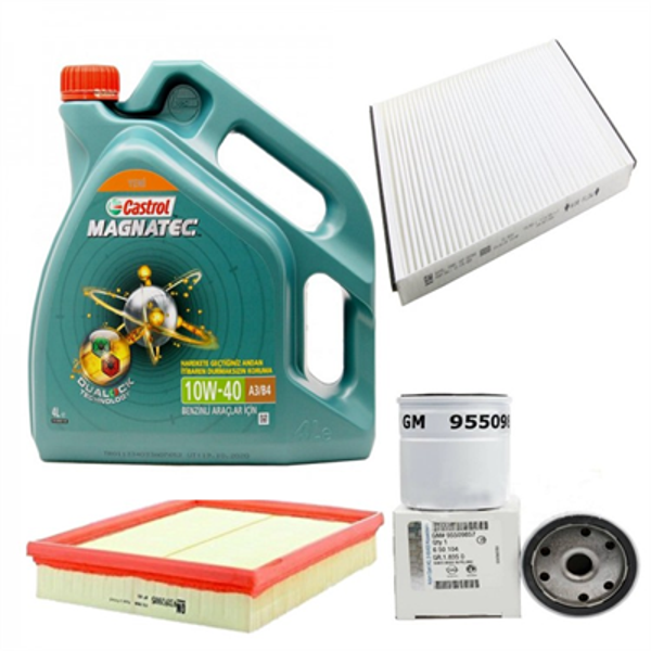 Bosch Opel Astra G 1.4 - 1.6 Bakım Seti ( Castrol 10W40 Yağlı ) Bujisiz - Image 1