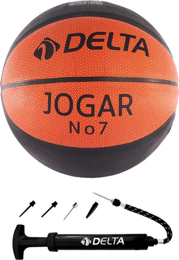 Delta Jogar 7 Numara Dura-Strong Basketbol Topu + Top Pompası - Image 1