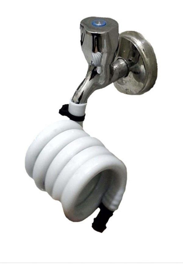 Canbay Store Wc Hortummatik Beyaz Yere Değmeyen Beyaz Wc Hortumu Canbays - Image 1