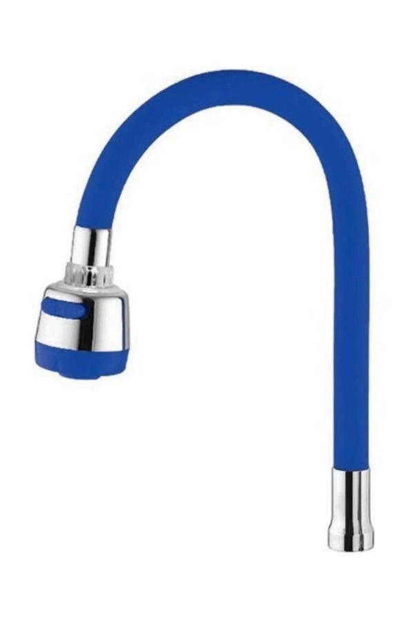 More Home Mavi Renkli Silikon Mutfak Lavabo Musluk Bataryası Başlığı - Image 1