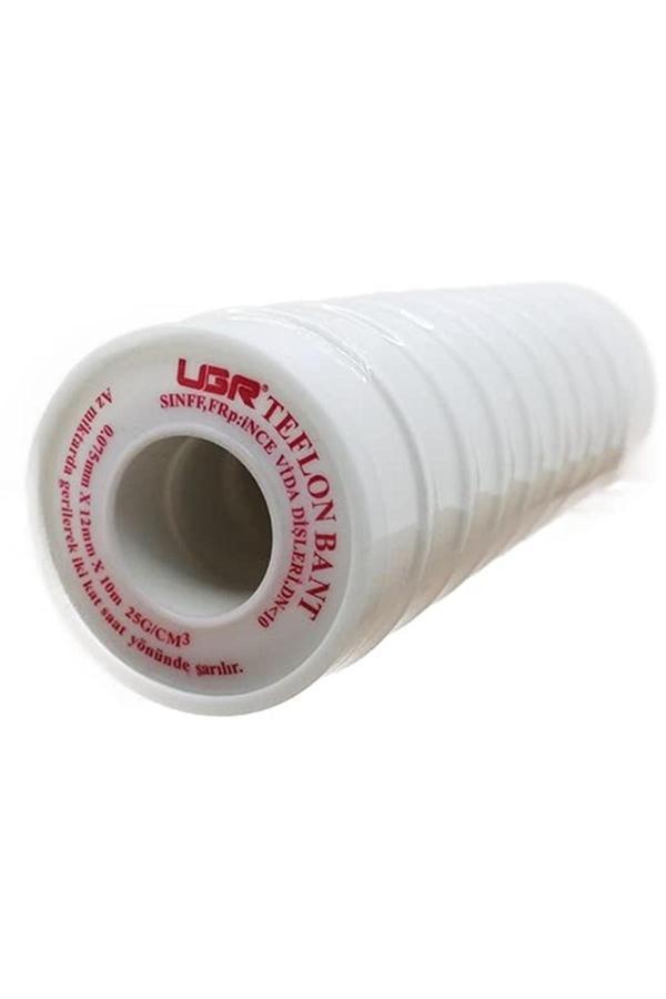 Ugr Teflon Bant 12 Mm X 10 Metre - Sıhhi Tesisat Bandı (10'Lu Paket) - Image 1