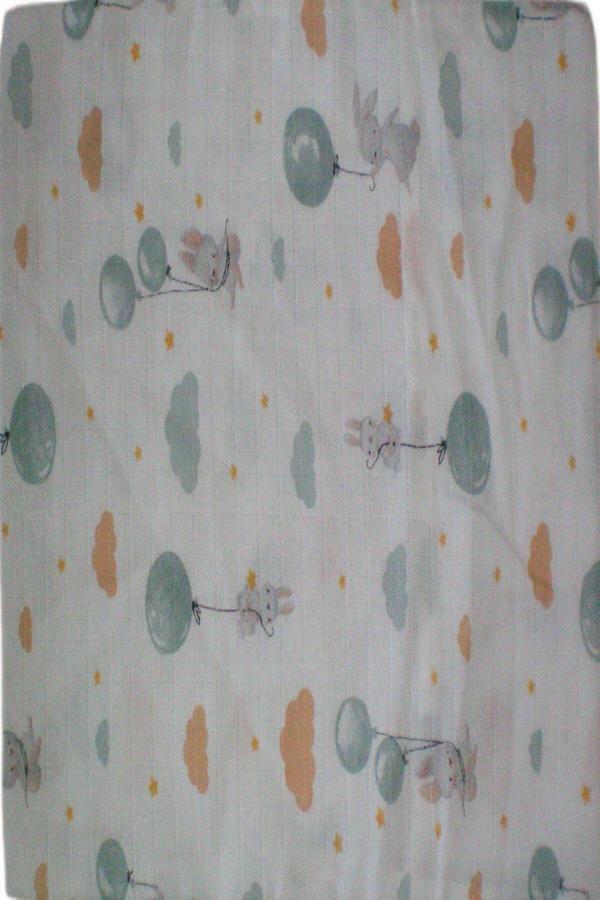 More Home Müslin Bebek Yastık Kılıfı  % 100 Pamuklu Tafşanlı Bolonlu   35X44 - Image 1