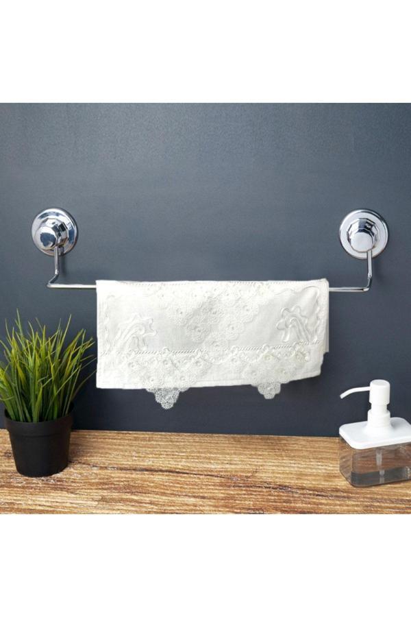 Erpelit More Home % 100 Pamuk 1 Adet El Yüz Havlusu Ebat 50*90 Beyaz - Image 1