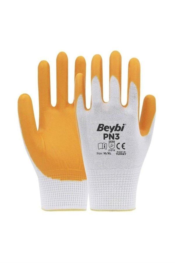 More Home Beybi Pn3 Nitril Sarı Iş Eldiveni 10Xl Beden 2 Adet - Image 1