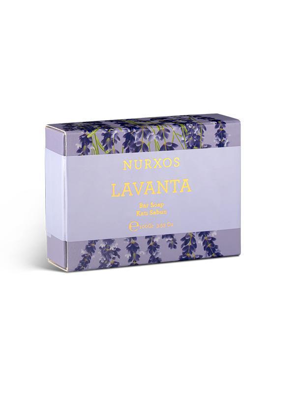 Nurxos 9612 Lavanta 100 Gr Katı Sabun 8681124696120 - Image 1