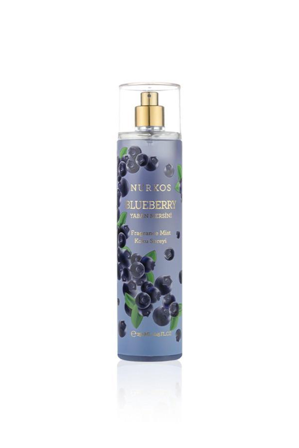 Nurxos 9077 Blueberry Yaban Mersini 250 ML Kadın Erkek Koku Vücut Spreyi 8681124690777 - Image 1