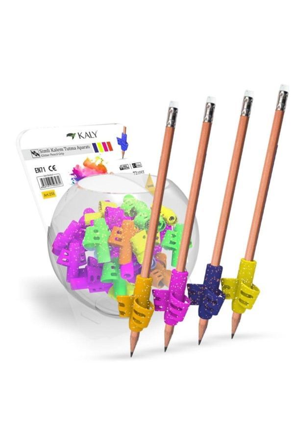 Silka Kalem Tutma Aparatı Simli 4 Renk (4Adet) - Image 1