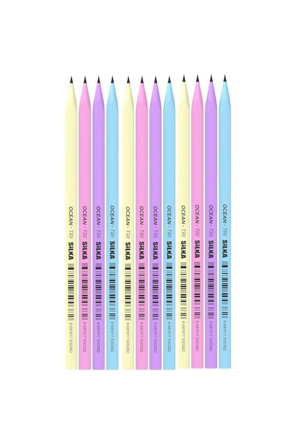 Silka Kaly Üçgen Pastel Kurşun Kalem 12'Li - Image 1