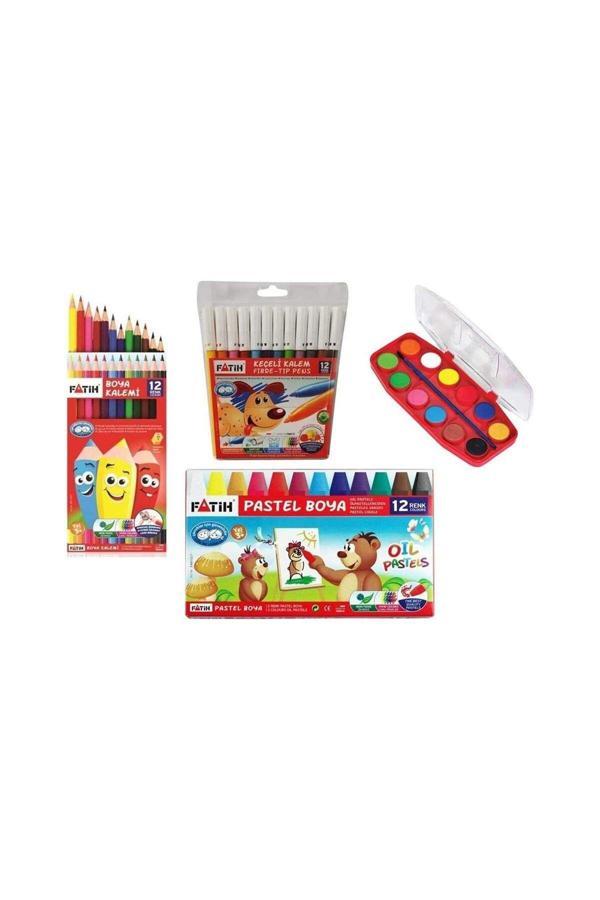 Fatih Okula Dönüş 4'Lü Boyama Seti - Image 1