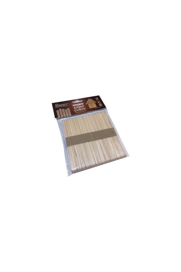 Brons Naturel-Dar-Ahşab Çubuk- Dondurma Çubuğu- 50 Li Ölçüsü=1X 11 Cm El Işi Etkinlikleri ( Kırtasiye) - Image 1