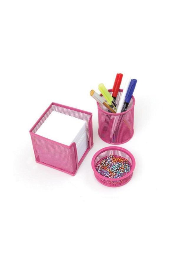 Puti Inox 3'Lü File Metal Ofis Seti Fx - Image 1