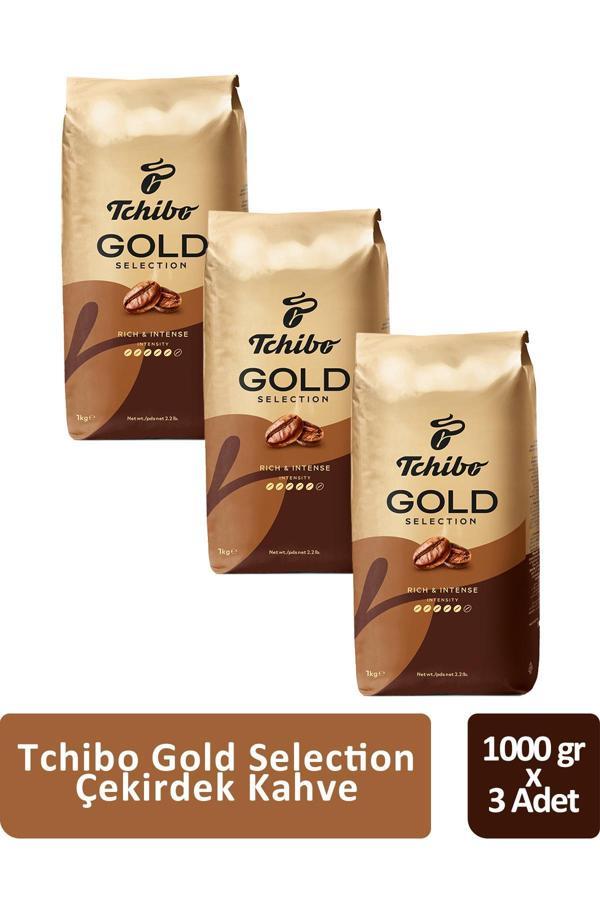 Tchibo Gold Selection Çekirdek Kahve 1000 gr x 3 Adet - Image 1