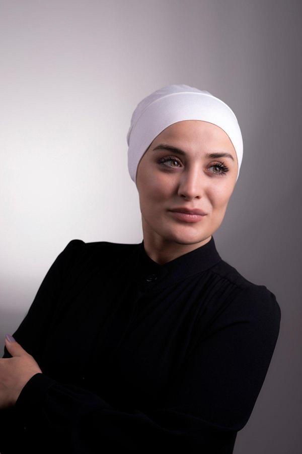 Halven Krem Pratik Hazır Geçmeli Iç Bone Viskon Kumaş Dikişsiz 3003_40 - Image 1