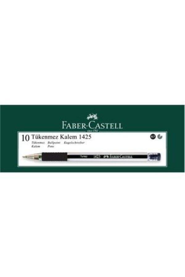 Faber-Castell 1425 Iğne Uç Tükenmez Kalem Siyah 10 Adet - Image 1