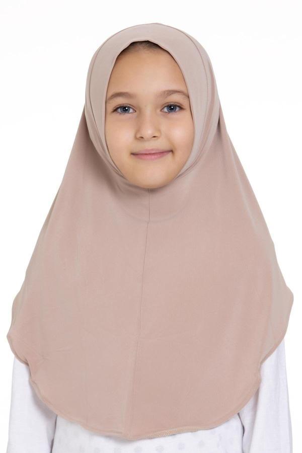Hürrem Bone Sütlü Kahve Pratik Hazır Geçmeli Genç Tesettür Bone Sandy Kumaş Düz Hijab 2312_26 - Image 1