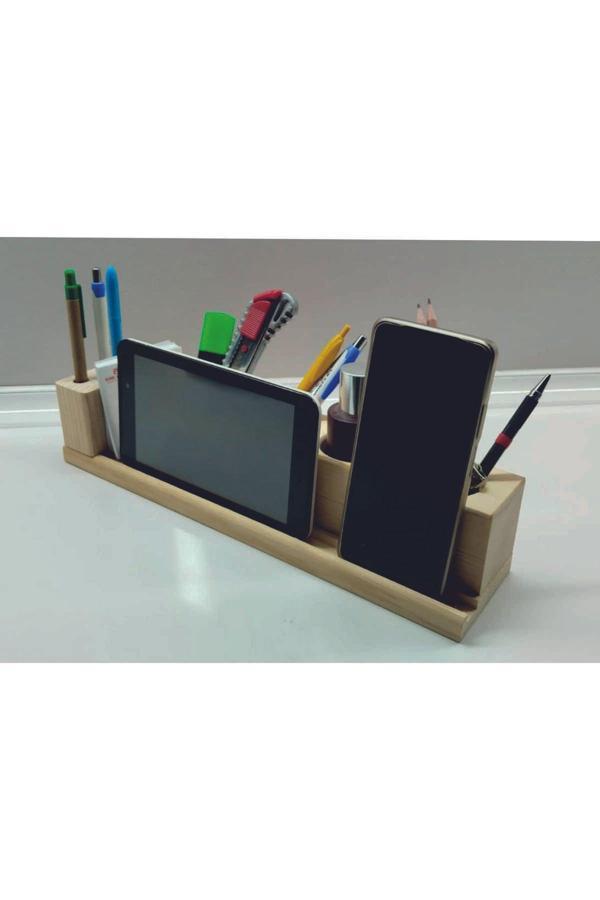 Tiydem Ahşap Masa Üstü Kalemlik Organizer - Image 1