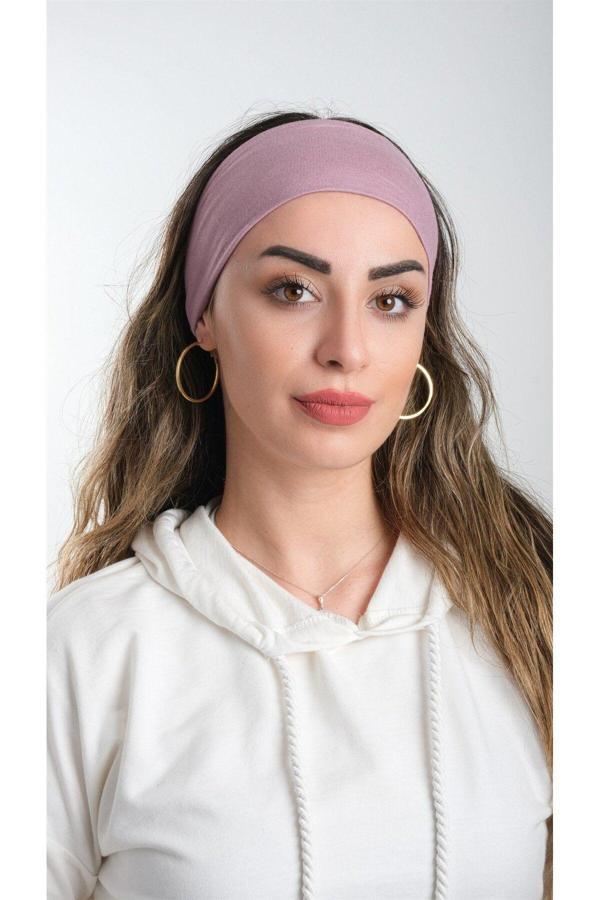 Hürrem Bone Gül Kurusu Pratik Hazır Geçmeli Tesettür Bone Viskon Kumaş Sade 3007_18 - Image 1