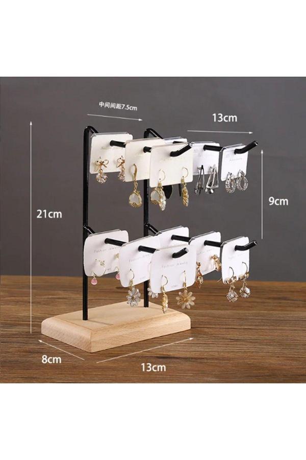 Tiydem Küpe, Bileklik, Bilezik, Anahtarlık, Standı, Masaüstü Organizer, Metal Takı Standı Organizeri - Image 1