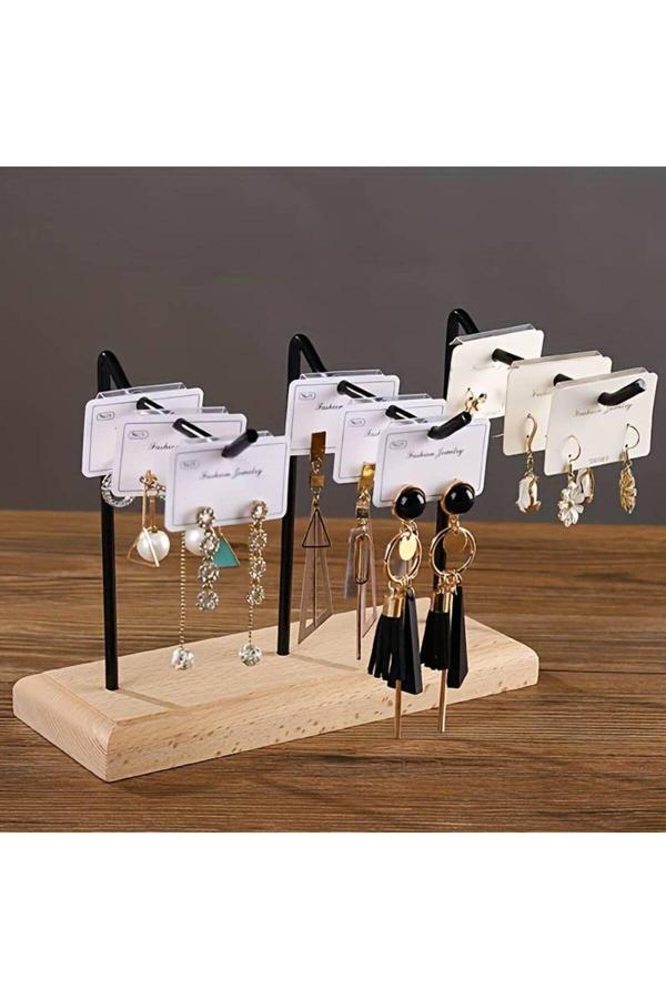 Tiydem Küpe, Bileklik, Bilezik, Anahtarlık, Teşhir Standı, Masaüstü Organizer, Metal Takı Standı Organizeri - Image 1