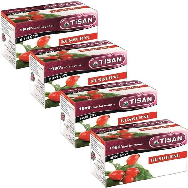 Tisan Kuşburnu Bitki Süzen Poşet Çay 4 x 20'li - Image 1