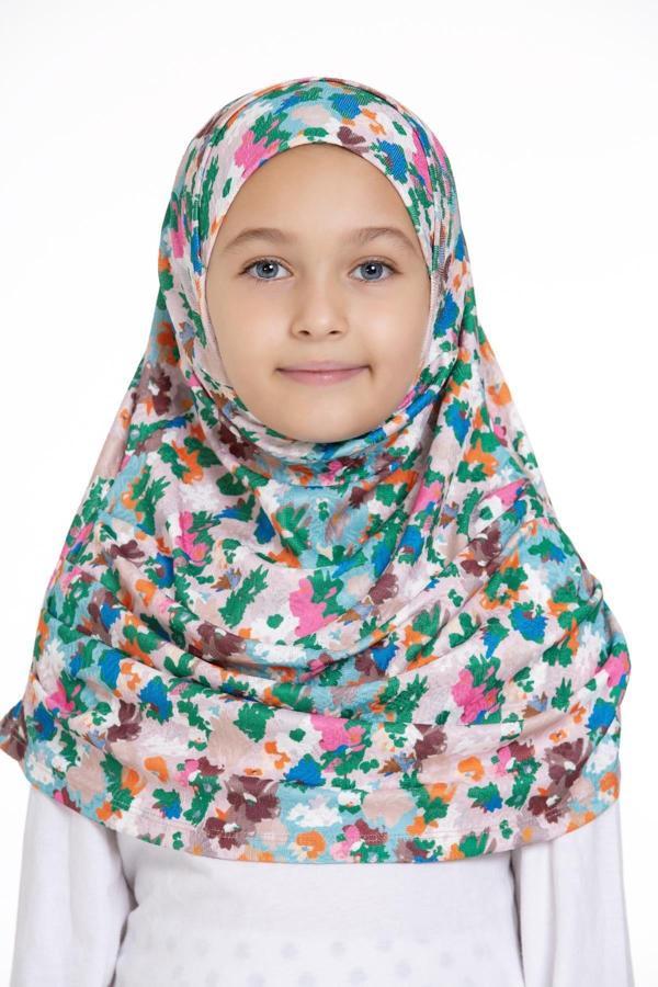 Hürrem Bone Zümrüt Pratik Hazır Geçmeli Genç Tesettür Bone Jakar Desenli Pileli Kendinden Boneli 2407_37 - Image 1