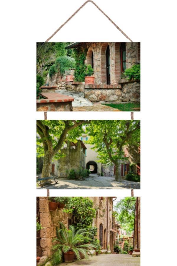 Tiydem 3 Parçalı Askılı Mdf Tablo - 3'Lü Askılı Mdf Tablo - Image 1