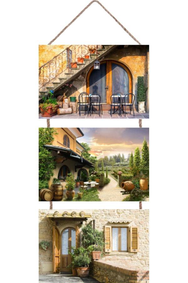 Tiydem 3 Parçalı Askılı Mdf Tablo - 3'Lü Askılı Mdf Tablo - Image 1
