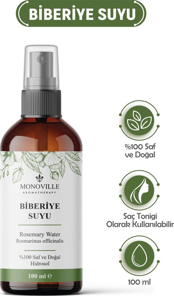 Biberiye Suyu Dökülme Karşıtı Ve Saç Uzamasını Destekleyici Saç Toniği %100 Doğal Ve Saf 100 ml - Image 1