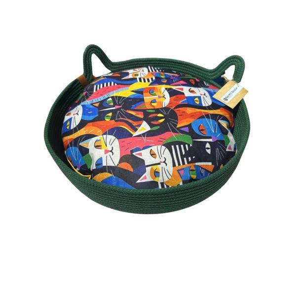 Sky Pet Desıgn Örme Kedi Köpek Yatağı 40 Cm Yeşil - Image 1
